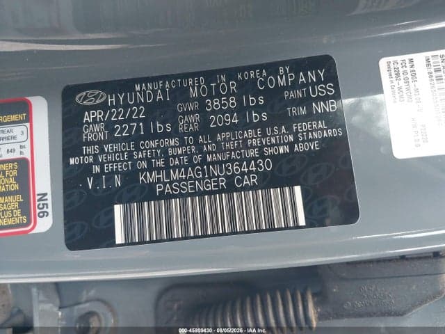 2022 HYUNDAI ELANTRA SEL 9