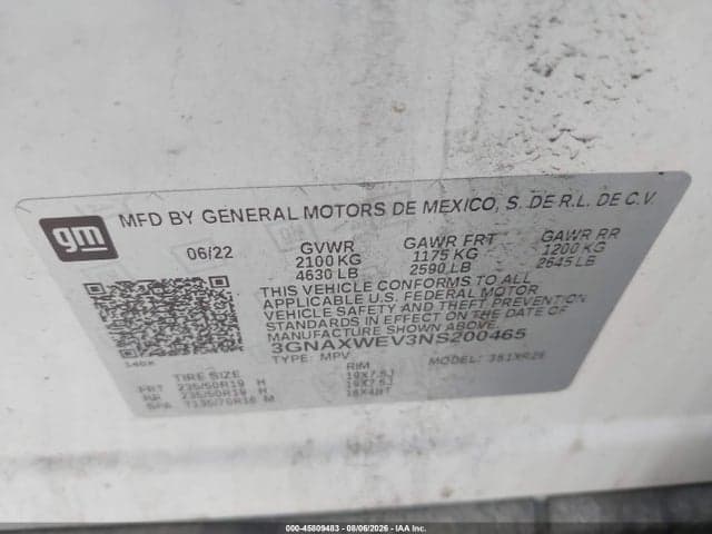 2022 CHEVROLET EQUINOX AWD RS 9