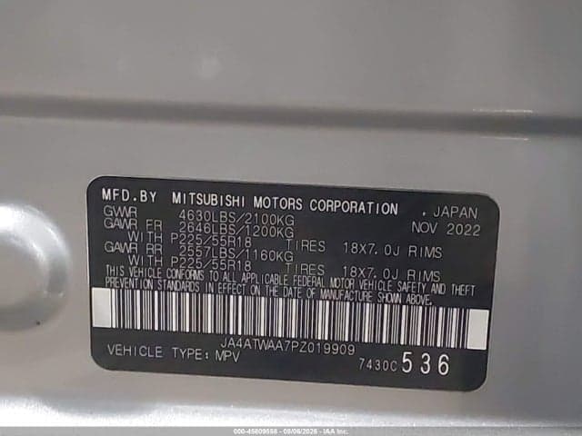 2023 MITSUBISHI ECLIPSE CROSS SE S-AWC/SEL S-AWC 9