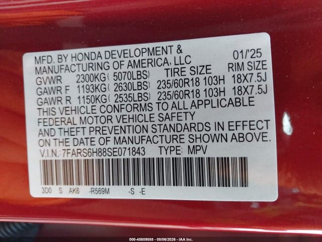 2025 HONDA CR-V HYBRID SPORT-L 9