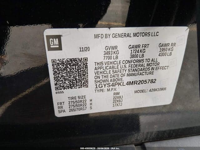 2021 CADILLAC ESCALADE ESV 4WD SPORT 9