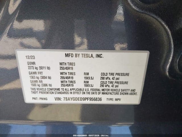 2023 TESLA MODEL Y RWD 9