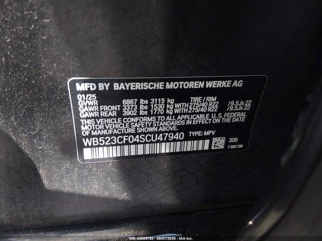 2025 BMW IX XDRIVE50 9