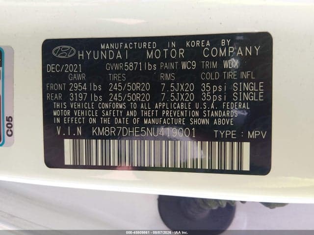 2022 HYUNDAI PALISADE CALLIGRAPHY 9