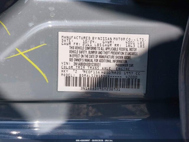 2025 NISSAN SENTRA SR 9