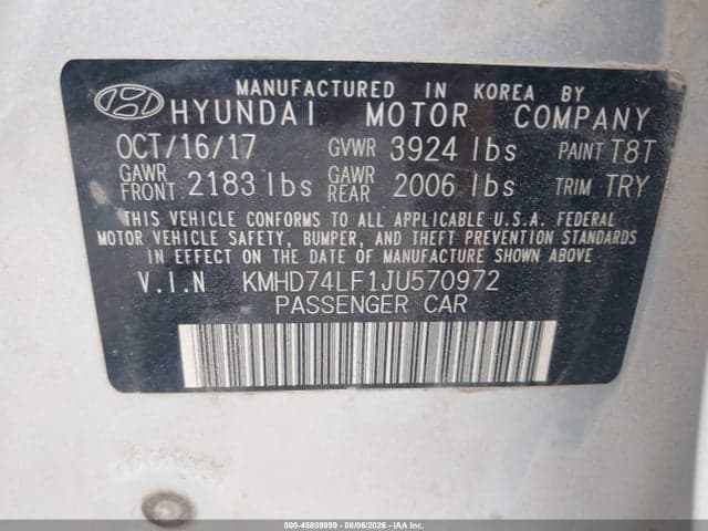 2018 HYUNDAI ELANTRA SE 9