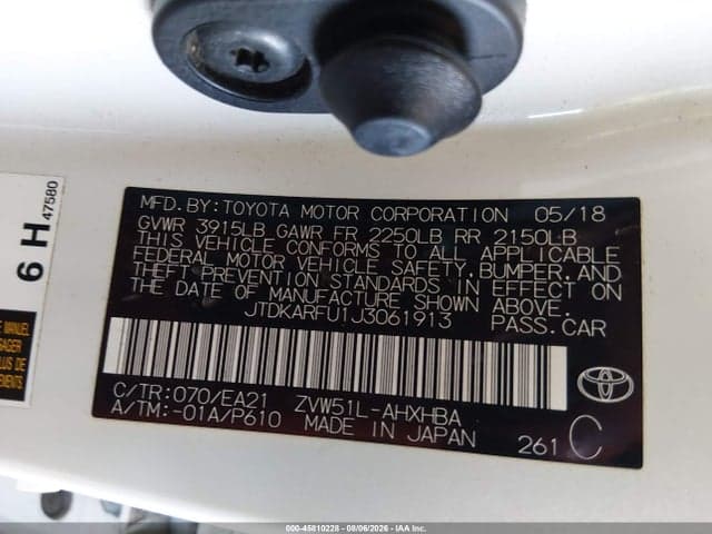 2018 TOYOTA PRIUS FOUR TOURING 9