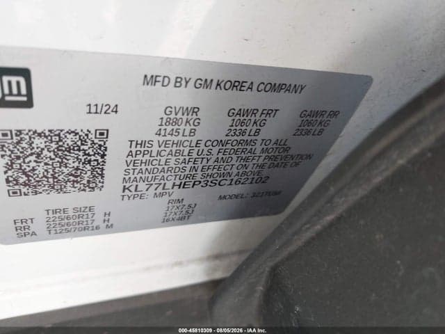 2025 CHEVROLET TRAX FWD LT 9