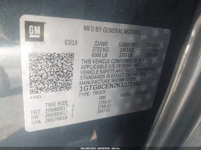 2019 GMC CANYON SLE 9