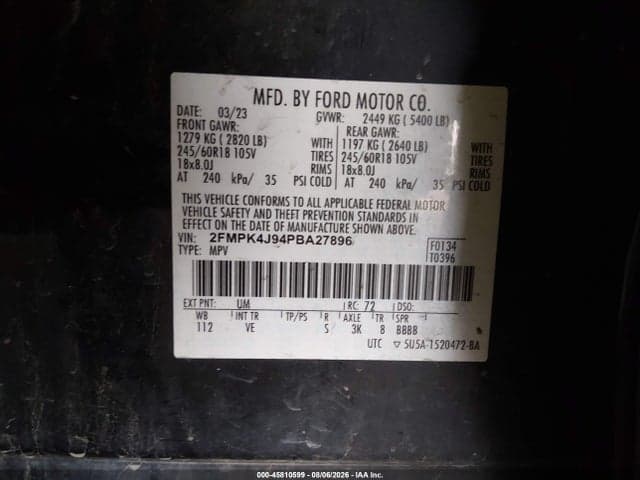 2023 FORD EDGE SEL 9