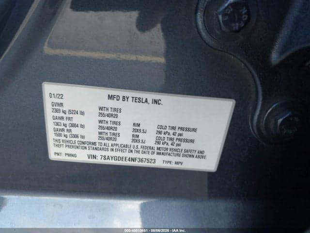 2022 TESLA MODEL Y LONG RANGE DUAL MOTOR ALL-WHEEL DRIVE 9