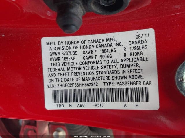 2017 HONDA CIVIC LX 9