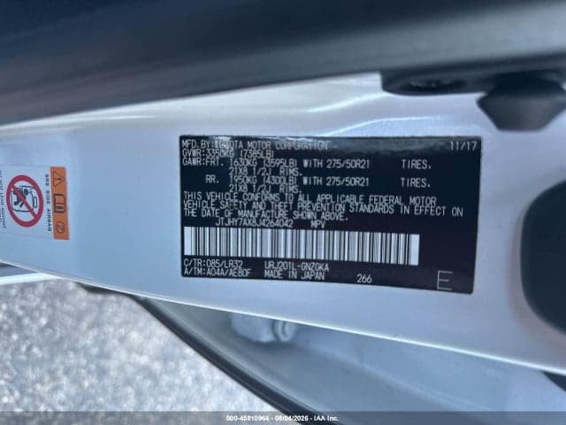 2018 LEXUS LX 570 THREE-ROW 9