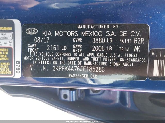 2018 KIA FORTE LX 9