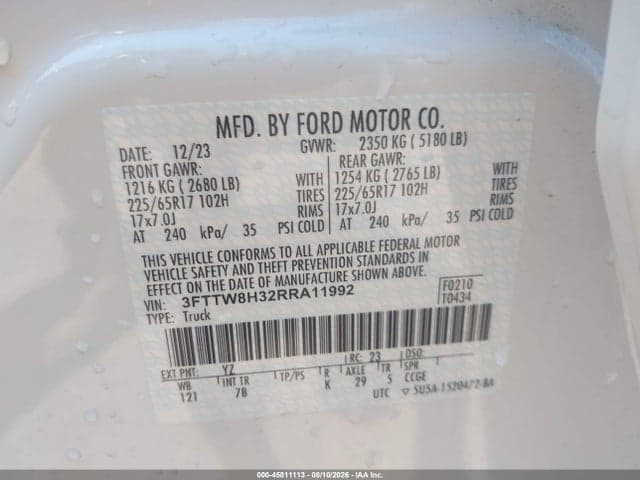 2024 FORD MAVERICK XLT 9