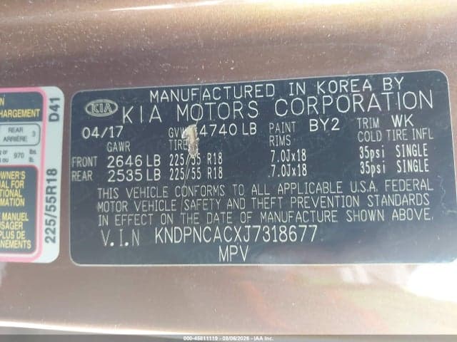 2018 KIA SPORTAGE EX 9