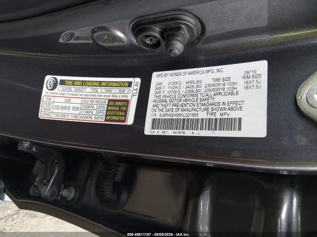 2019 HONDA CR-V EX 9