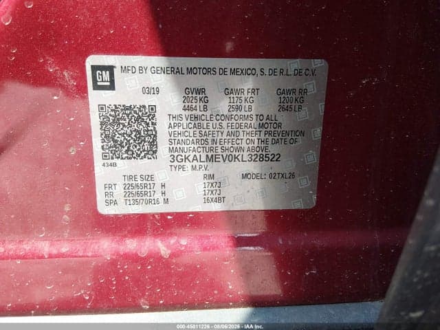 2019 GMC TERRAIN SLE 9
