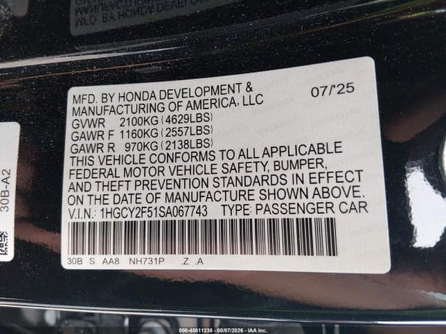 2025 HONDA ACCORD HYBRID SPORT 9