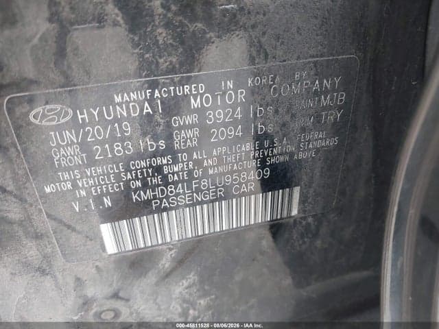 2020 HYUNDAI ELANTRA SEL 9