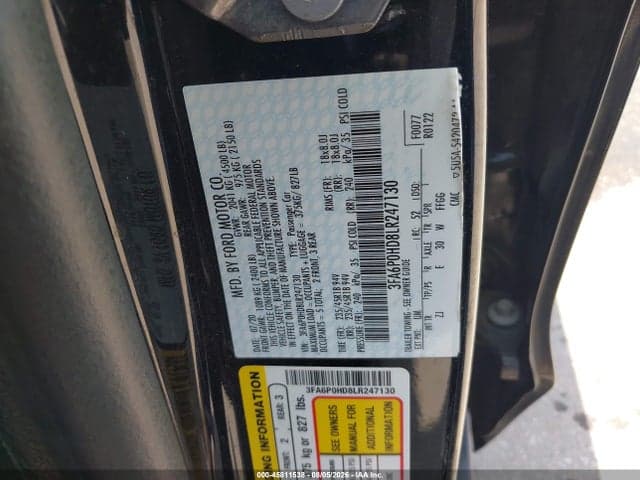 2020 FORD FUSION SE 9