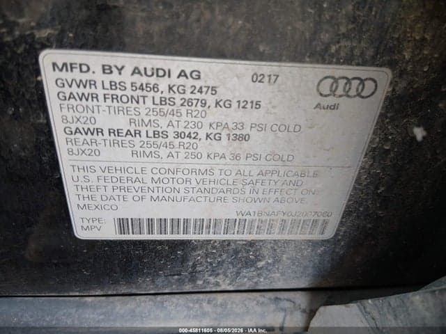 2018 AUDI Q5 2.0T PREMIUM/2.0T TECH PREMIUM 9