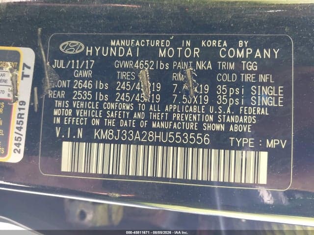 2017 HYUNDAI TUCSON VALUE 9