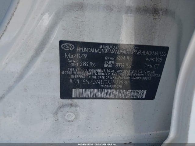 2019 HYUNDAI ELANTRA SE 9