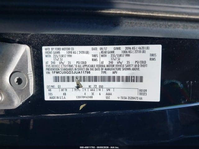 2018 FORD ESCAPE SE 9