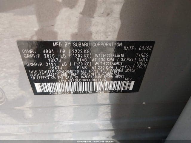 2026 SUBARU FORESTER LIMITED 9