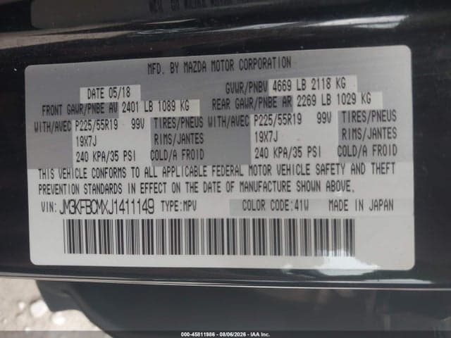2018 MAZDA CX-5 TOURING 9