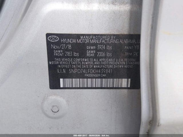 2019 HYUNDAI ELANTRA SE 9