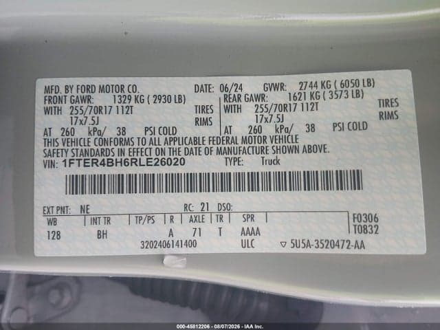 2024 FORD RANGER XL 9
