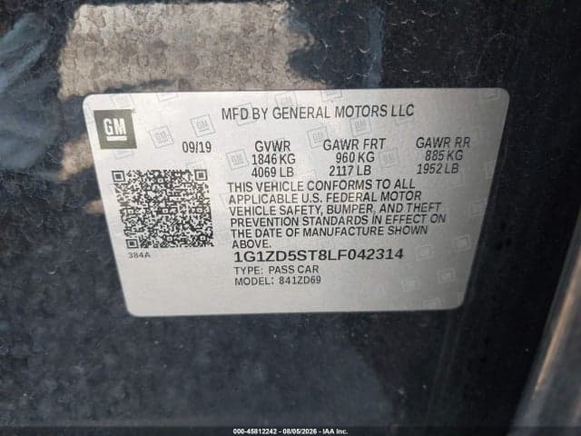 2020 CHEVROLET MALIBU FWD LT 9