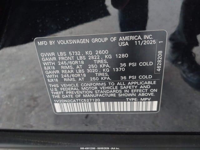 2026 VOLKSWAGEN ATLAS SE 9