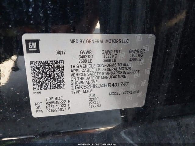2017 GMC YUKON XL DENALI 9