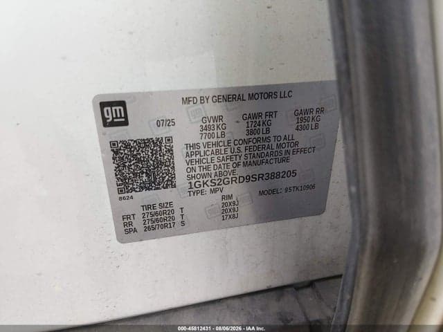 2025 GMC YUKON XL 4WD ELEVATION 9