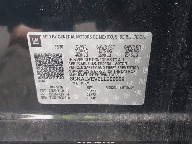 2020 GMC TERRAIN AWD SLT 9