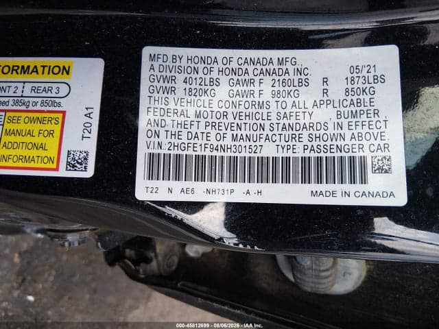 2022 HONDA CIVIC TOURING 9