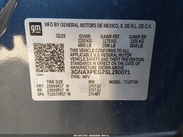2025 CHEVROLET EQUINOX AWD LT 9