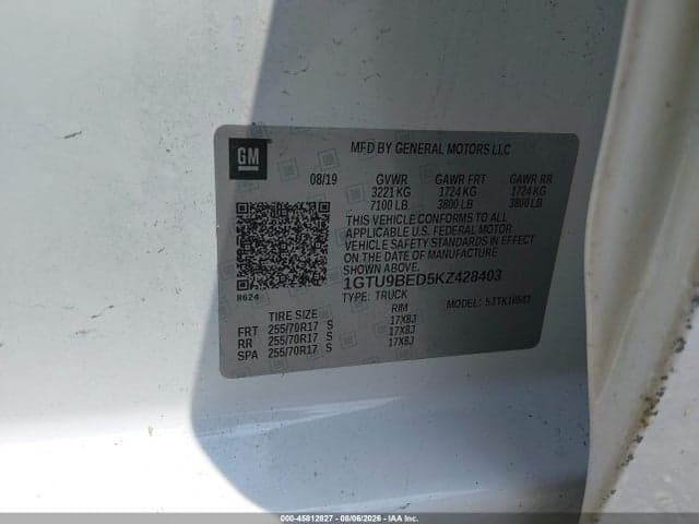 2019 GMC SIERRA 1500 SLE 9