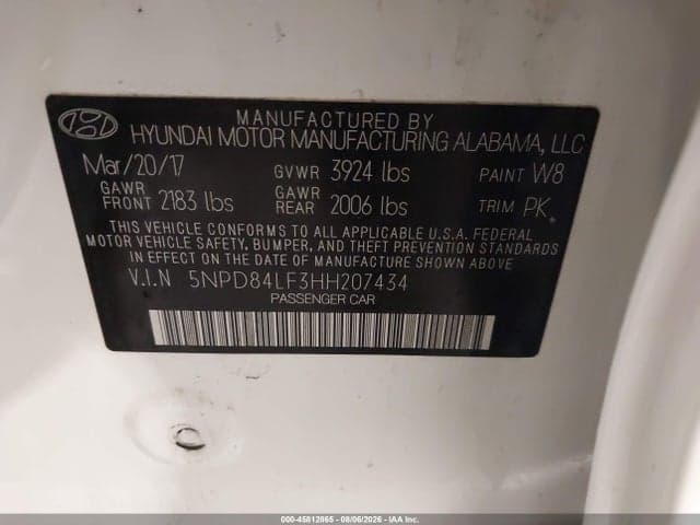 2017 HYUNDAI ELANTRA SE 9