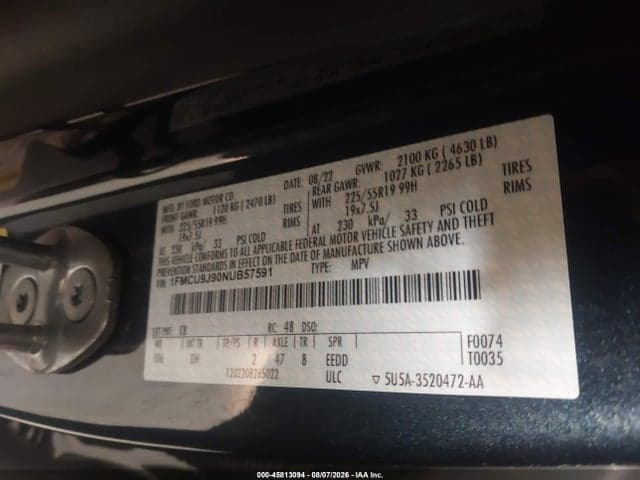 2022 FORD ESCAPE TITANIUM 9