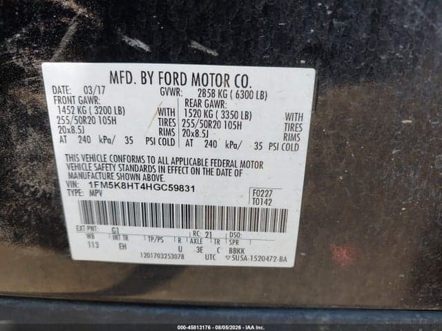 2017 FORD EXPLORER PLATINUM 9