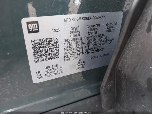 2025 CHEVROLET TRAX FWD LS 9