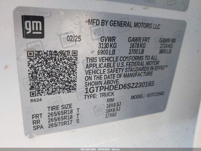 2025 GMC SIERRA 1500 2WD SHORT BOX SLT 9