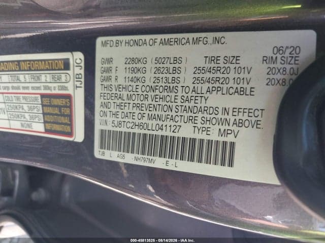 2020 ACURA RDX A-SPEC PACKAGE 9