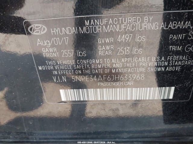 2018 HYUNDAI SONATA LIMITED 9