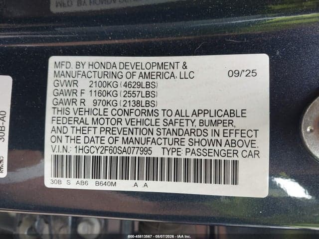 2025 HONDA ACCORD HYBRID EX-L 9