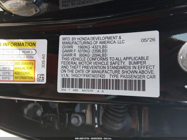 2026 HONDA ACCORD SE 9